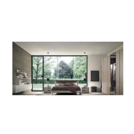 CAMERA MODERNA CON ARMADIO CON SPECCHI TRASPARENTI