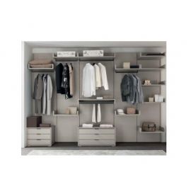 CAMERA MODERNA SOLUZIONI CON ARMADIO ESTERNO A CABINA 