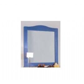 CORNICE IN LEGNO ABETE LACCATA  SUL BLU E FILETTI AVORIO