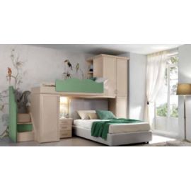 CAMERETTA A PONTE CON LETTO DA 120 E LETTO A SOPPALCO