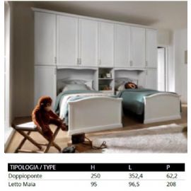 CAMERETTA A PONTE CON 2 LETTI