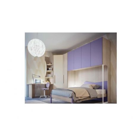 CAMERETTA ANGOLARE A PONTE E LETTO MATRIMONIALE