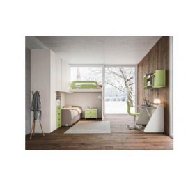 CAMERETTA CON ARMADIO E 2 LETTI ANGOLARE