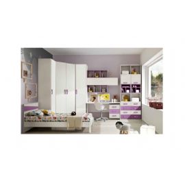 CAMERETTA  ANGOLO CON UN LETTINO ARMADIO ANGOLARE SCRIVANIA E LIBRERIA