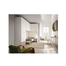 CAMERETTA A PONTE ANGOLARE CON LETTINO E COMODINO