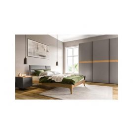 CAMERA COMPLETA CON ARMADIO 3 ANTE SCORREVOLE ANTRACITE